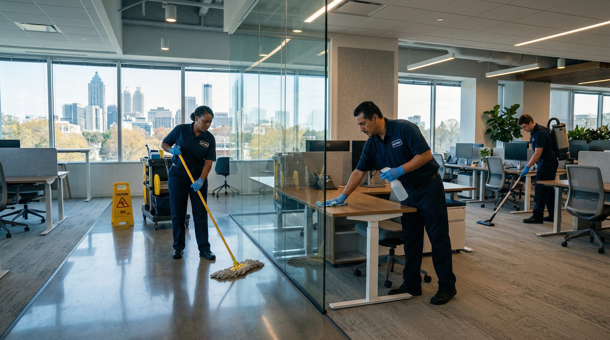 Professional Janitorial Cleaning Team